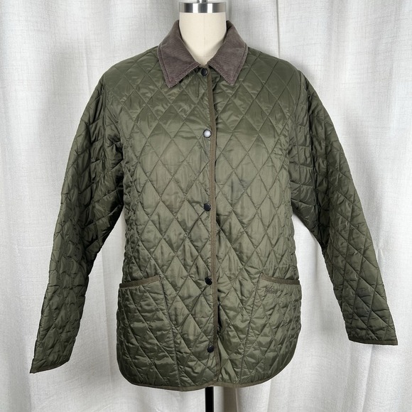 Barbour Jackets & Blazers - Barbour Heritage Liddesdale Quilted Jacket Coat Women's 12 Olive Green